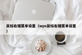 鼠标右键菜单设置（wps鼠标右键菜单设置）