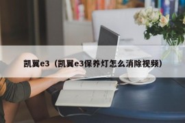 凯翼e3（凯翼e3保养灯怎么消除视频）