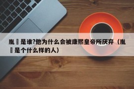 胤禩是谁?他为什么会被康熙皇帝所厌弃（胤禩是个什么样的人）