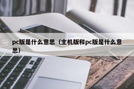 pc版是什么意思（主机版和pc版是什么意思）